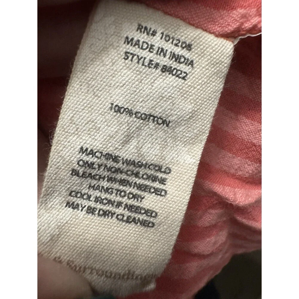 Soft surroundings MEDIUM shirt M pockets tunic beach 100% cotton - Picture 9 of 10